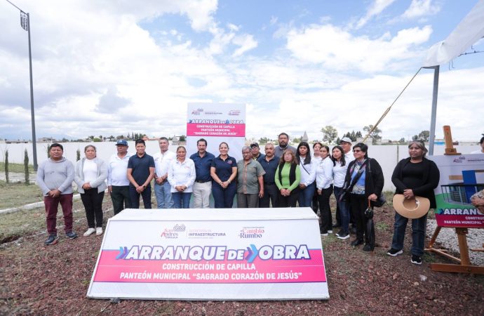 Construcción de capilla en el panteón municipal de Santa María Tonantzintla dignifica espacios públicos y responde a demandas ciudadanas