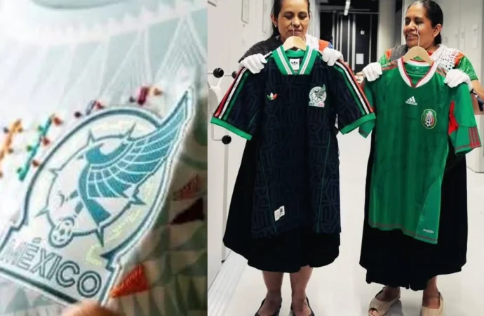 Explotación laboral en Naupan: bordadoras nahuas confeccionaron el jersey alternativo de la Selección Mexicana para Adidas