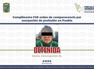 Detienen a trabajadora del gobierno de Puebla por usurpación de profesión