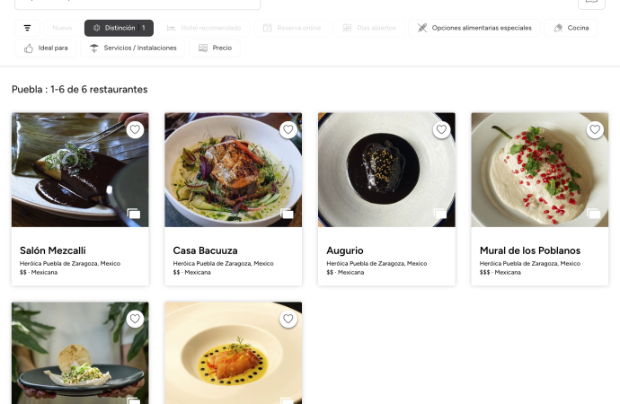 Puebla es reconocida por primera vez en la Guía Michelin con seis restaurantes destacados