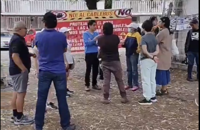 Disminuye notablemente la asistencia en protesta contra el Cablebús en Puebla