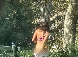 Joven en aparente estado de desorientación es encontrada semidesnuda en Parque Morelos, Puebla