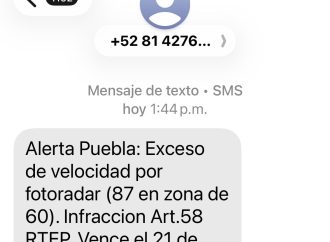 Alerta por nuevo fraude de “fotomultas” en Puebla