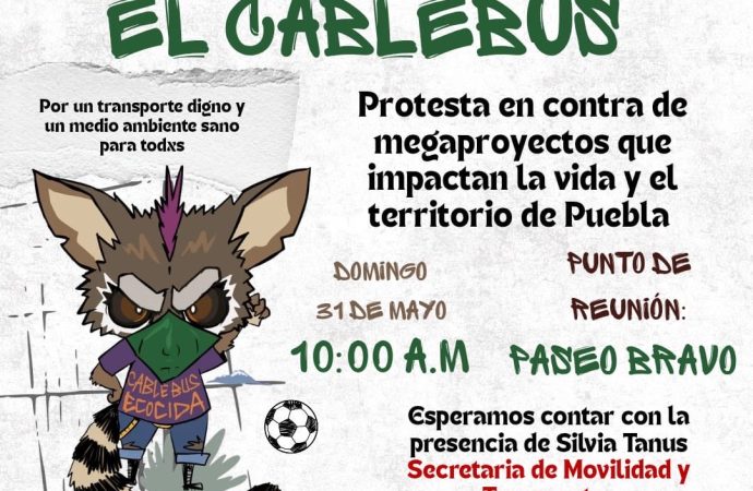 Convocan a nueva protesta contra el Cablebús en Puebla, pero la oposición sigue sin respaldo masivo