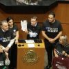 PAN desafía a legisladores de Morena a portar playeras con la leyenda “Yo con Rocha”; ninguno acepta