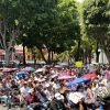 Zócalo de Puebla reúne a simpatizantes de Claudia Sheinbaum en acto por segundo aniversario de su triunfo electoral