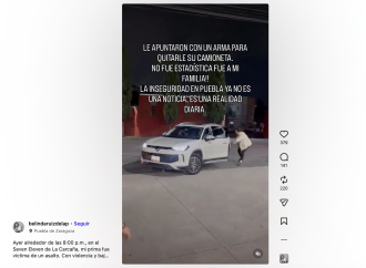 Robo a mano armada de camioneta en La Carcaña queda registrado en video