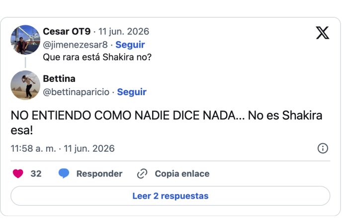 ¿Fue una doble de Shakira en la inauguración del Mundial 2026?