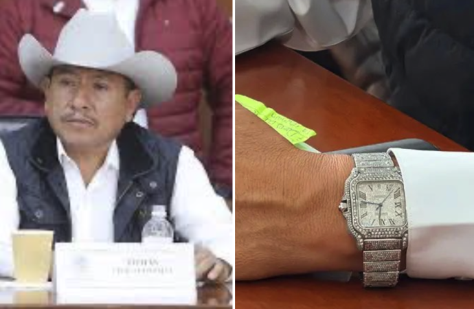 Diputado potosino Tomás Zavala González porta reloj Cartier valuado en hasta 380 mil pesos pese a baja participación legislativa