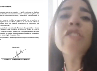Ariana Ferretiz publica carta de disculpa tras polémica en San Andrés Cholula; usuarios señalan error ortográfico