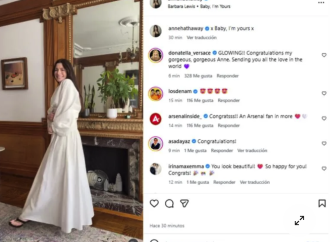Anne Hathaway anuncia su tercer embarazo a los 43 años