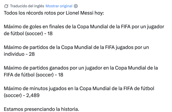 Lionel Messi establece cuatro récords Guinness en un solo día