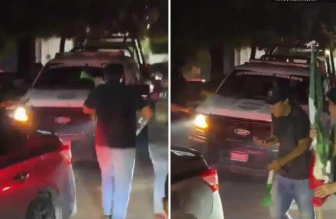 Policías de Apatzingán dispersan a aficionados con disparos durante festejos del Mundial