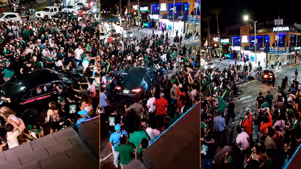 Vehículo arrolla a multitud que celebraba triunfo de la Selección Mexicana en Los Cabos