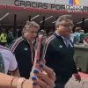 Líder del SNTE 51 de Puebla asistió a la inauguración del Mundial; cuestionan costo de boletos