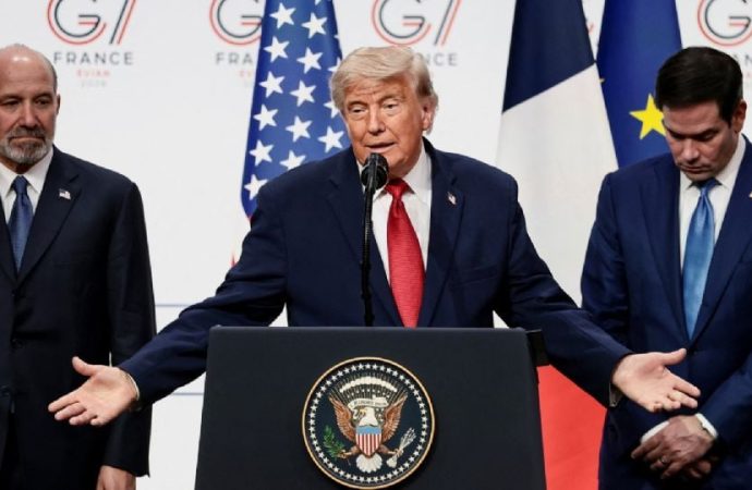 Trump insiste desde el G7 que los cárteles controlan México y critica a Claudia Sheinbaum
