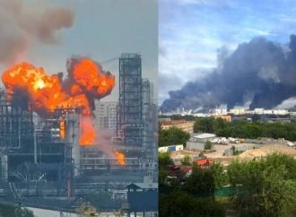 Rusia enfrenta el mayor ataque con drones en dos años, con incendios en refinería de Moscú