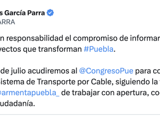 Gobierno de Puebla confirma informe sobre Cablebús ante el Congreso el 15 de julio