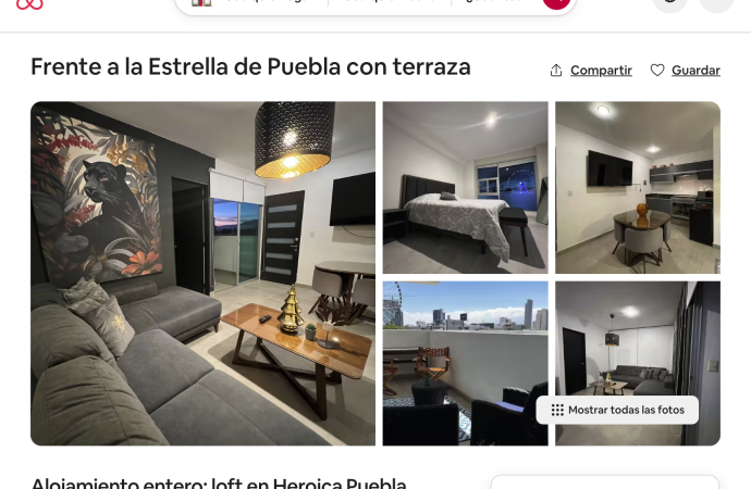 Airbnb consolida su presencia en Puebla con más de 9 mil habitaciones registradas