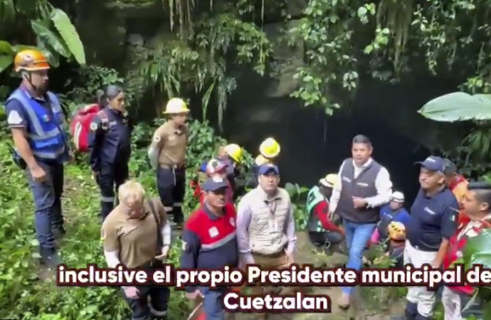 Tragedia en Cuetzalan: confirman la muerte de una persona atrapada en la Gruta Chichicazapa; tres siguen desaparecidas