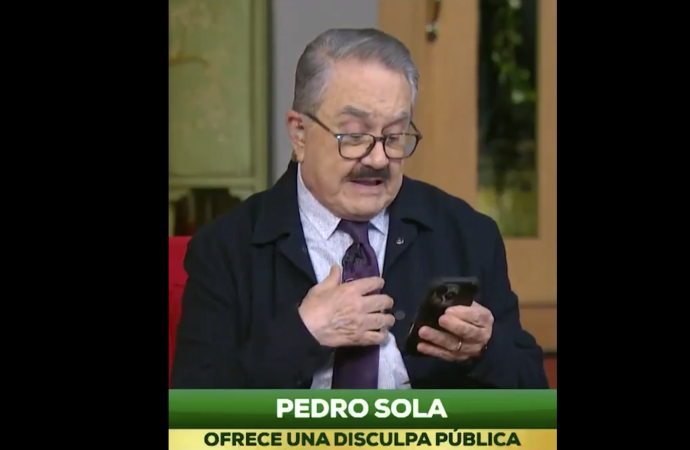 Pedro Sola ofrece disculpas tras polémica por comentario sobre maltrato animal
