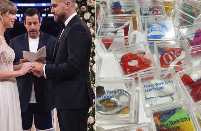 Fans adquieren basura de la boda de Taylor Swift y Travis Kelce como recuerdo
