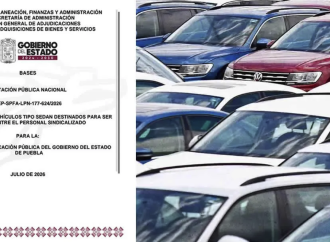 Gobierno de Puebla licita 33 vehículos para rifarlos entre sindicalizados de la SEP