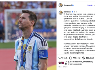 Messi expresa su dolor tras la derrota en la final del Mundial ante España