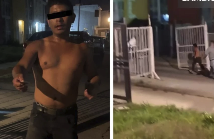 Vecinos intentan linchar a presunto delincuente en Galaxia La Calera