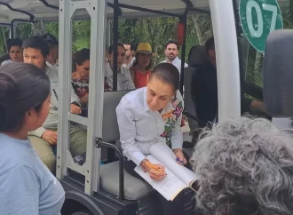 Sheinbaum ordena no cumplir norma ambiental durante gira en Tulum