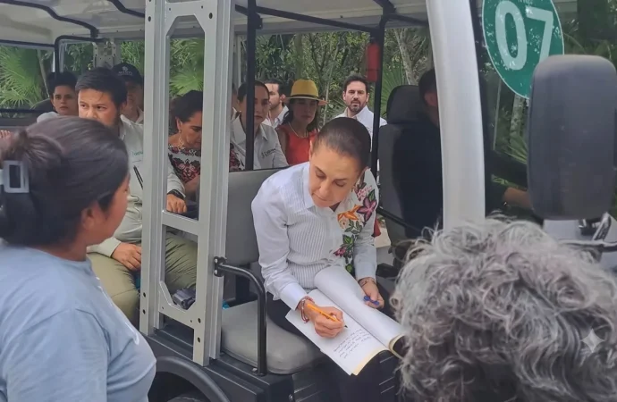 Sheinbaum ordena no cumplir norma ambiental durante gira en Tulum