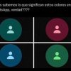 Los colores de los contactos en WhatsApp no indican bloqueos ni relaciones personales